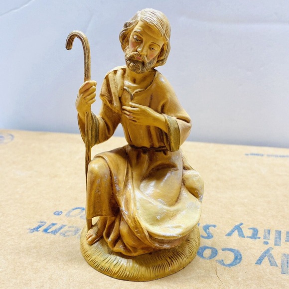 Fontanini Joseph Nativity figurine replacement Italy 100/3 Vtg decor Collect Pic - Picture 3 of 8
